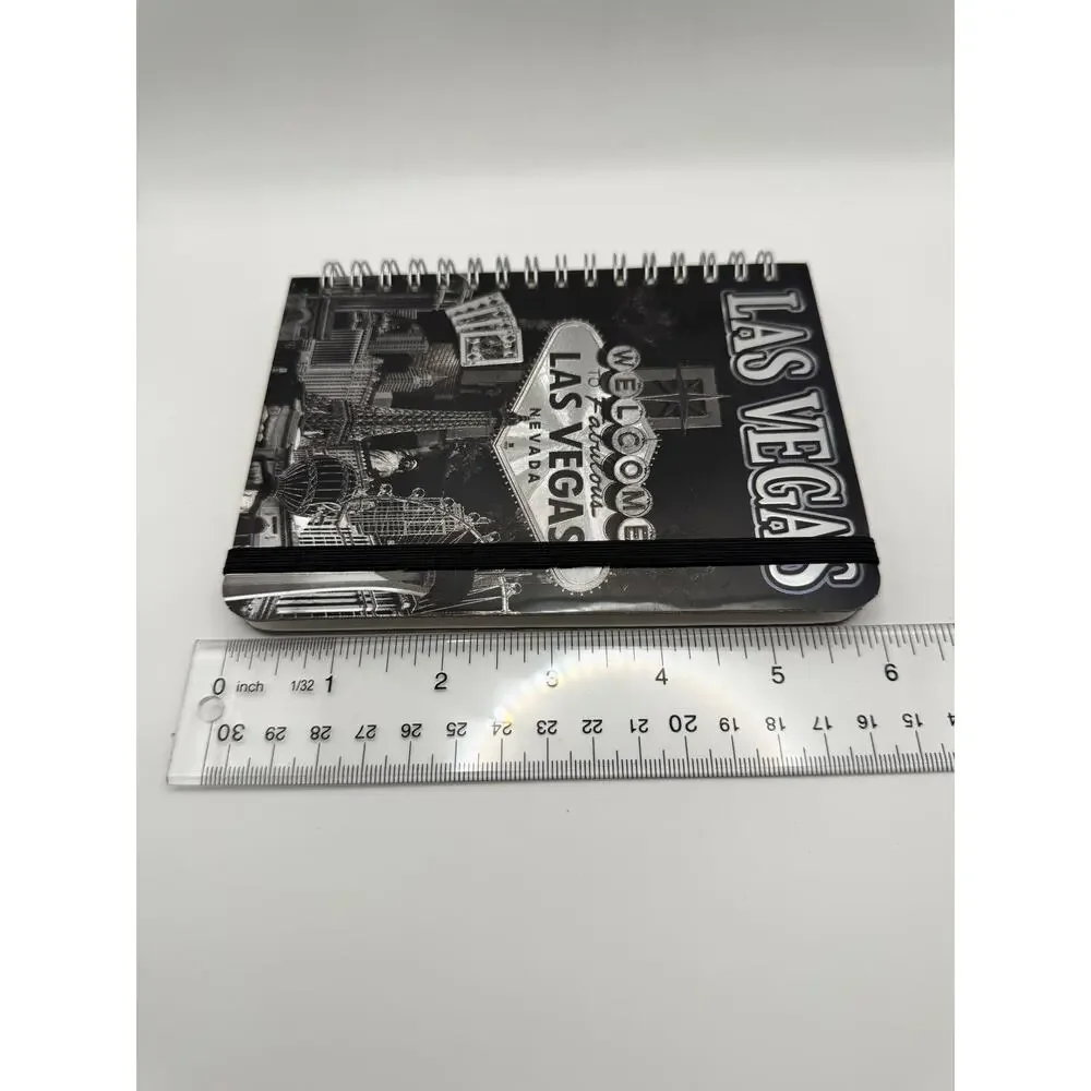 Las Vegas Souvenir Notebook & Round Welcome Sign‎ Zipper Case Set